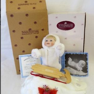 Ashton Drake Galleries " Learning To Fly" 5th Issue In The SnowBabies Collection